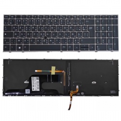 AR Arabic layout keyboard black with silver frame keyboard for HP ZBook Fury 15 G7 G8 notebook keyboard with backlight