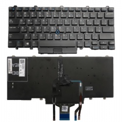 AR notebook replacement keyboard for Dell Latitude E5450 E5470 E5480 E5490 laptop keyboard with backlit 05W2VW PK1325A1B29